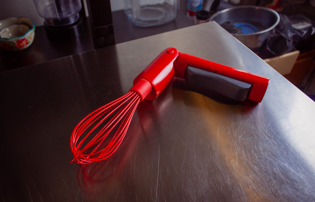 A model of the ergo whisk on a stainlesss 